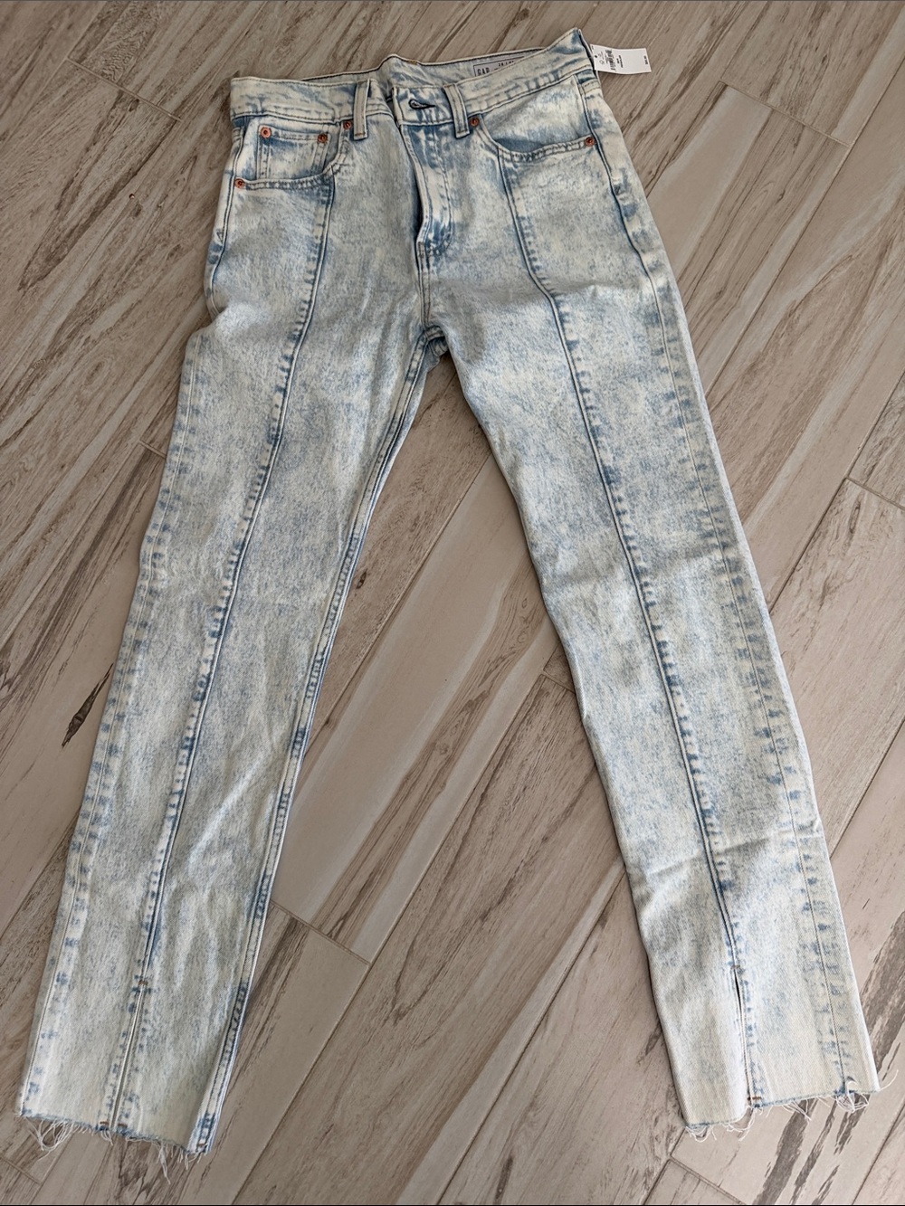GAP Light Blue Acid Wash Jeans 28 6